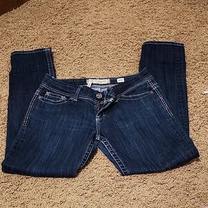 BKE Women's Dark Indigo Skinny Jeans